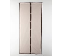 Антимоскитная сетка СИМАЛЕНД 80x210 см, на магнитах, цвет коричневый 4095235