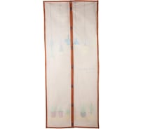 Антимоскитная сетка СИМАЛЕНД Уютный дом, 100x210 см, на магнитах, цвет коричневый 5472448