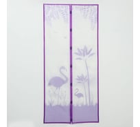 Антимоскитная сетка СИМАЛЕНД Фламинго, 100x210 см, на магнитах 5472452