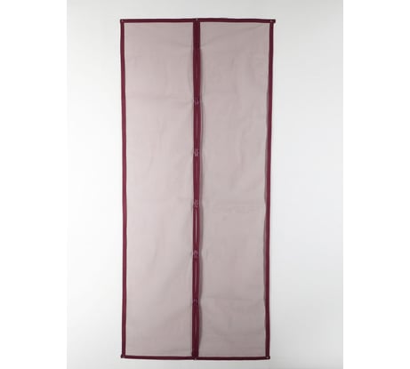 Антимоскитная сетка СИМАЛЕНД 100x210 см, на магнитах, цвет бордовый 4095246