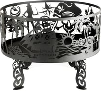 Костровая чаша из металла fire-bowls толщиной 3 мм, диаметр 60 см, Пираты