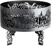 Костровая чаша из металла fire-bowls толщиной 4 мм, диаметр 60 см, Таежная