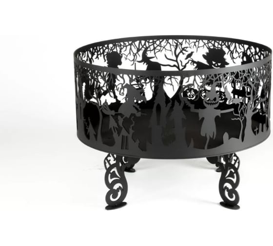 Костровая чаша из металла fire-bowls толщиной 3 мм, диаметр 60 см, Хеллоуин