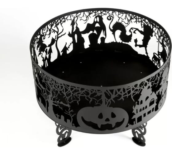 Костровая чаша из металла fire-bowls толщиной 3 мм, диаметр 60 см, Хеллоуин
