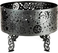 Костровая чаша из металла fire-bowls толщиной 4 мм, диаметр 60 см, Космическая