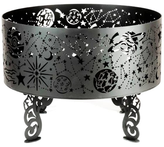 Костровая чаша из металла fire-bowls толщиной 4 мм, диаметр 60 см, Космическая 1