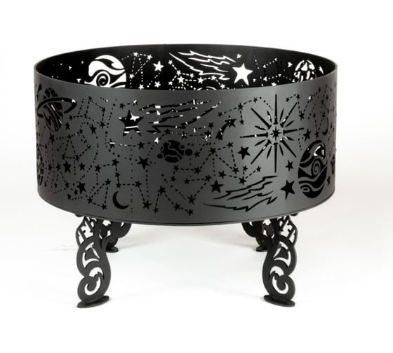 Костровая чаша из металла fire-bowls толщиной 4 мм, диаметр 60 см, Космическая