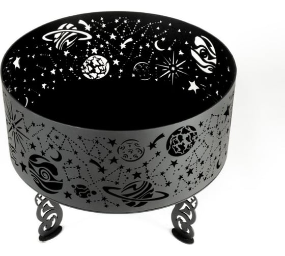 Костровая чаша из металла fire-bowls толщиной 4 мм, диаметр 60 см, Космическая