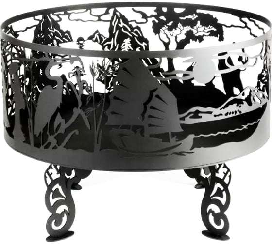 Костровая чаша из металла fire-bowls толщиной 3 мм, диаметр 60 см, Япония 1