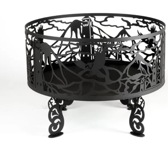 Костровая чаша из металла fire-bowls толщиной 3 мм, диаметр 60 см, Сторожевая башня