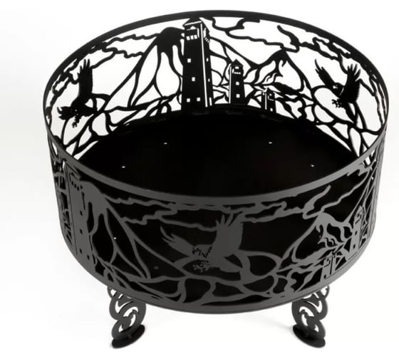 Костровая чаша из металла fire-bowls толщиной 3 мм, диаметр 60 см, Сторожевая башня