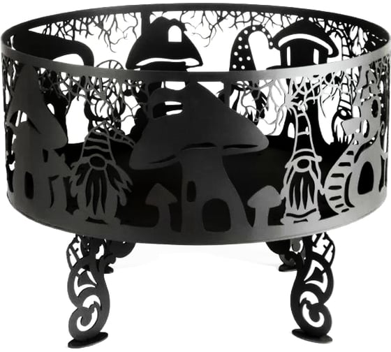Костровая чаша из металла fire-bowls толщиной 3 мм, диаметр 60 см, Грибная 1