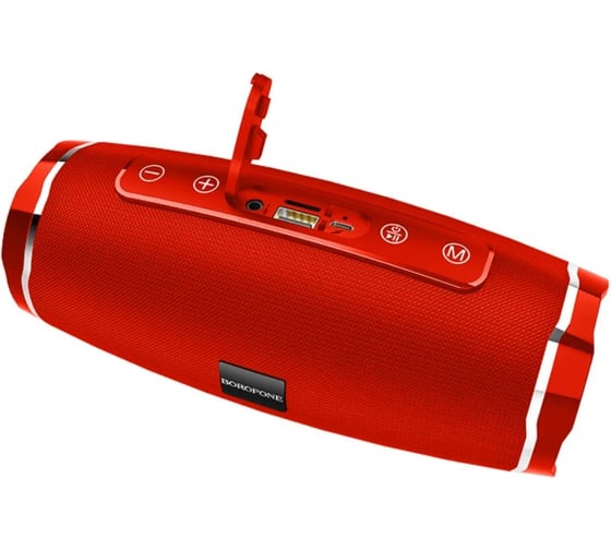 Портативная колонка BOROFONE BR3, 1200 mAh, 188х80х83.5 мм, красная 23752-BR3R