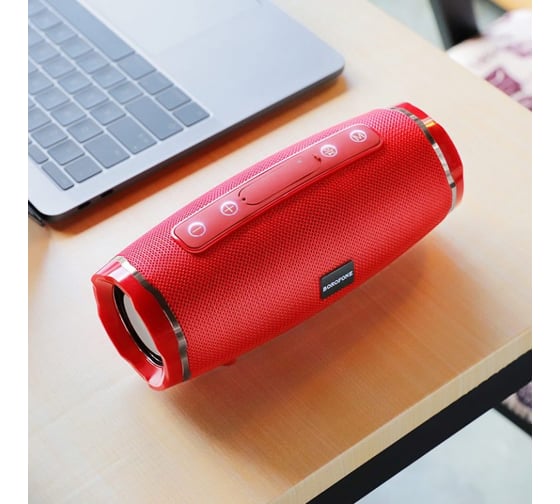 Портативная колонка BOROFONE BR3, 1200 mAh, 188х80х83.5 мм, красная 23752-BR3R
