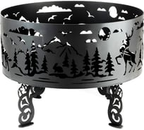Костровая чаша из металла fire-bowls толщиной 4 мм, диаметр 60 см, Лесная