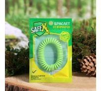 Антимоскитный браслет Safex, пружинка, № 1, зеленый, 1 шт. 4098059