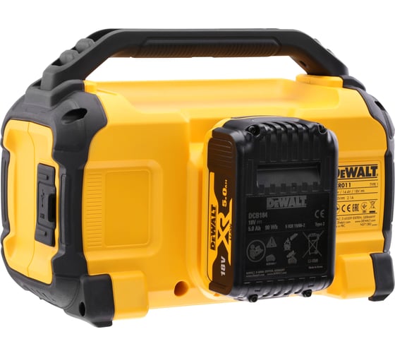 Портативная аккумуляторная аудиосистема Dewalt 18 В, 20 Вт, без АКБ и ЗУ, DCR011 DCR011-XJ