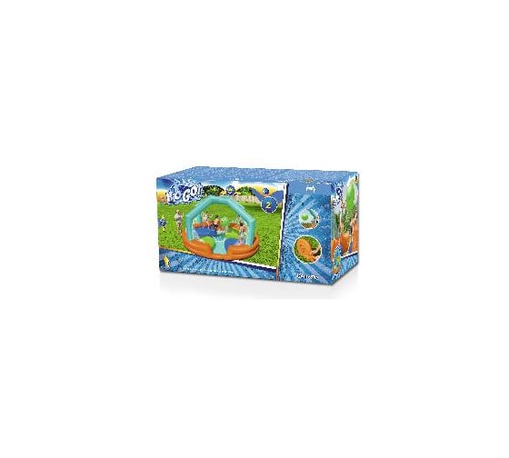 Водный игровой-центр с разбрызгивателем и батутом BestWay Dodge & Drench 450x450x268см, до 218кг, 53383 BW