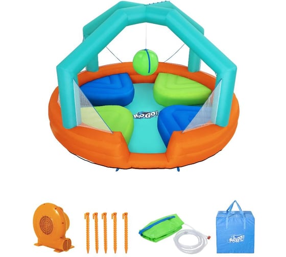 Водный игровой-центр с разбрызгивателем и батутом BestWay Dodge & Drench 450x450x268см, до 218кг, 53383 BW