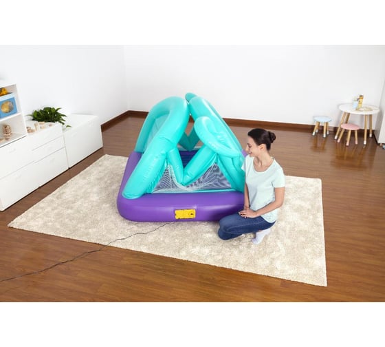 Игровой центр-батут BestWay Слоник 203x155x135см, встроенный насос, 220В, до 55кг, 3-6 лет 52355 BW