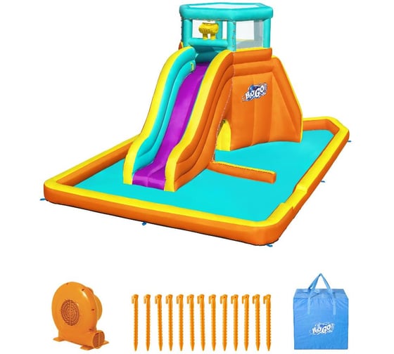 Водный игровой-центр с разбрызгивателем и горкой BestWay Tidal Tower 565x373x265см, до 327кг 53385 BW