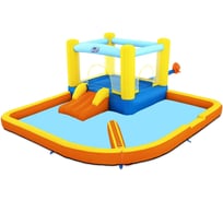 Водный игровой-центр BestWay Beach Bounceс 365x340x152см разбрызгиватель, горка, 1128л, 53381 BW