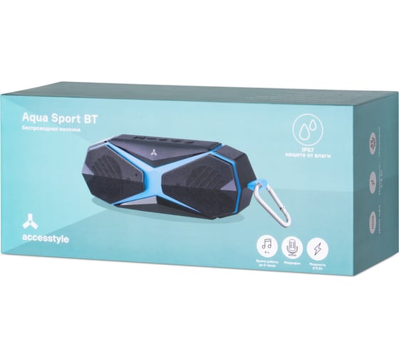 Беспроводная колонка Accesstyle Aqua Sport BT Black-Blue