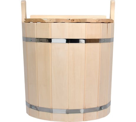 Запарник Банные Штучки с крышкой, «С лёгким паром», 25 л, липа 31137