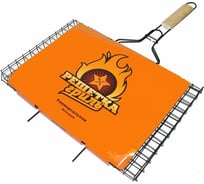 Решетка для барбекю HorsAY Hard средняя, универсальная, антипригарное покрытие 101403