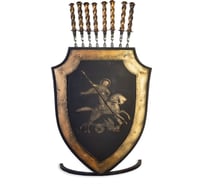 Шампурница щит Стальные Решения Георгий Победоносец ШЩГП43