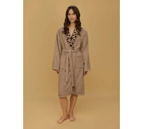 Набор банного халата и полотенец Arya Home Женский Tiger Бежевый 8680943249425