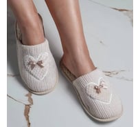 Тапочки Arya Home Женские Shine, 38 Бежевый 8680943213587