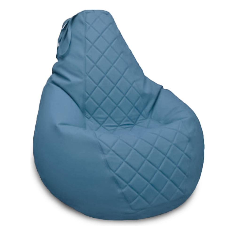 Кресло-мешок Relax line Груша в экокоже Galaxy Blue XL+декоративная ...