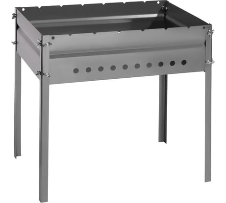 Разборный мангал СОКОЛ 50х35х13.7 см, 1,5 мм, рёбра жесткости, на барашках 62-0062