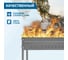 Разборный мангал СОКОЛ 50х35х13.7 см, 1,5 мм, рёбра жесткости, на барашках 62-0062 5
