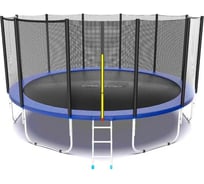 Батут ONLITOP 488 см, высота сетки h=173 см + лестница, цвет синий 5392841