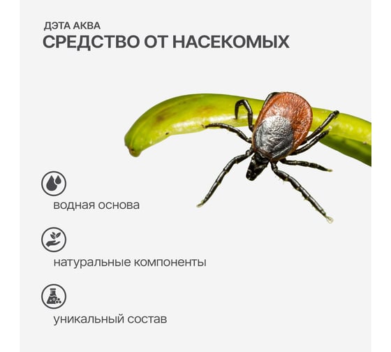 Аэрозоль от мошек, клещей и комаров ДЭТА АКВА AQUA 100 мл 4602666705709