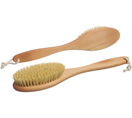 Щётка банная для сухого массажа тела на растительном волокне тампико YOZHIK Y/ЧТС/500