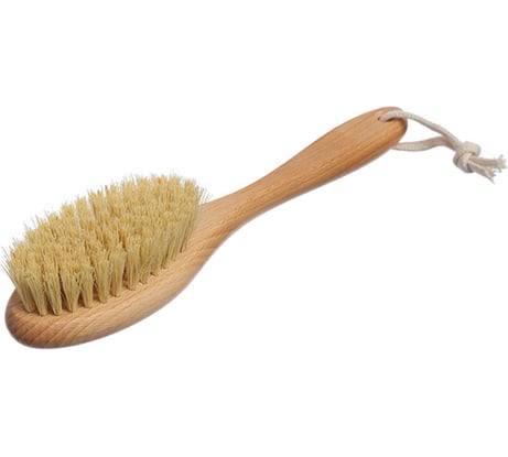 Щётка для сухого массажа тела YOZHIK натуральное растительное волокно тампико Y/ЧТС/300