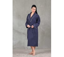 Халат вафельный Arya Home Waffle Soft унисекс, р. XXXL, темно-Cиний 8680943254160