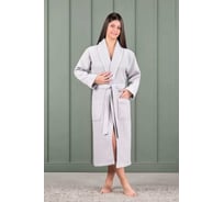 Халат вафельный Arya Home Waffle Soft унисекс, р. XXL, серый 8680943253880