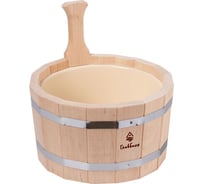 Шайка сборная ГлавБаня с пластиковым вкладышем, 5 л, ольха Б104210