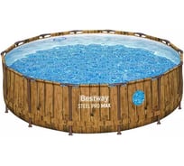 Каркасный бассейн BestWay Splashview Pool 427x107см, фильтр-насос, лестница, тент 561JM BW