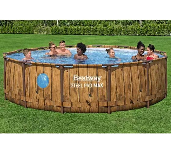 Каркасный бассейн BestWay Splashview Pool 427x107см, фильтр-насос, лестница, тент 561JM BW