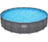 Каркасный бассейн BestWay 610x132см APX 365, 32695л, песочный фильтр-насос, лестница, тент, полисферы 561KE BW 1