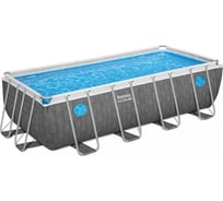 Каркасный прямоугольный бассейн BestWay Power Steel 488x244x122см, 11532л, фил.насос 3028л/ч, лестница, тент 561MB BW