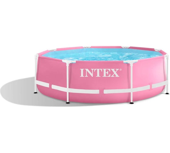 Каркасный бассейн INTEX Pink Metal Frame 244x76см, 2843л 28290