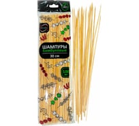 Шпажки-шампуры для шашлыка ОФИСМАГ бамбуковые 30 см, 100 штук, КП 117225 700662