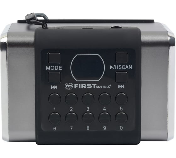 Акустическая система FIRST 1920-1-BA Bluetooth, 2x1.5 Вт, FM, USB, Micrо SD, AUX, Li-ion FA-1920-1-BA