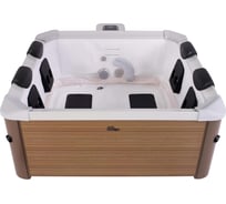 СПА-бассейн MSpa Oslo Amber 160x160x65 см, 850 л, квадратный, гидромассаж, аэромассаж, (4 коробки A.B.C.D) F-AM063W